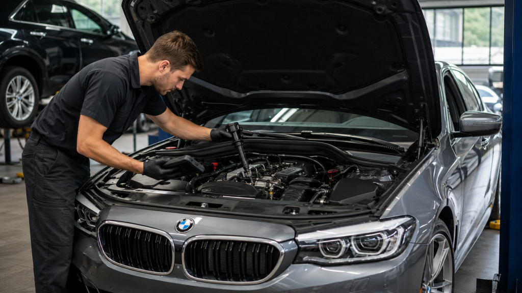 BMW Oil Service in Bibra Lake, Perth